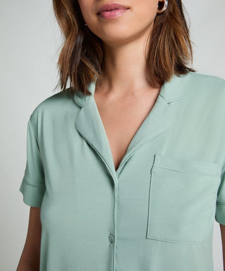 Essential Jersey Short-Sleeved Jacket, Green