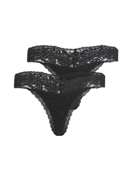 3 Pack Madison Thong, Black