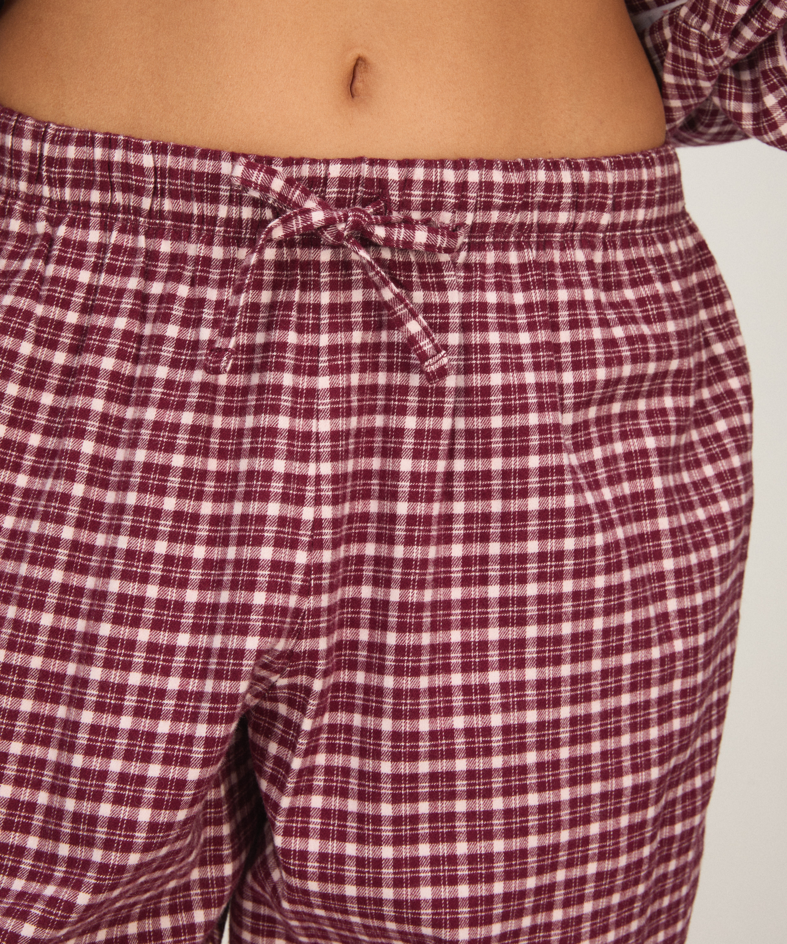 Check Pyjama Pants, Pink, main