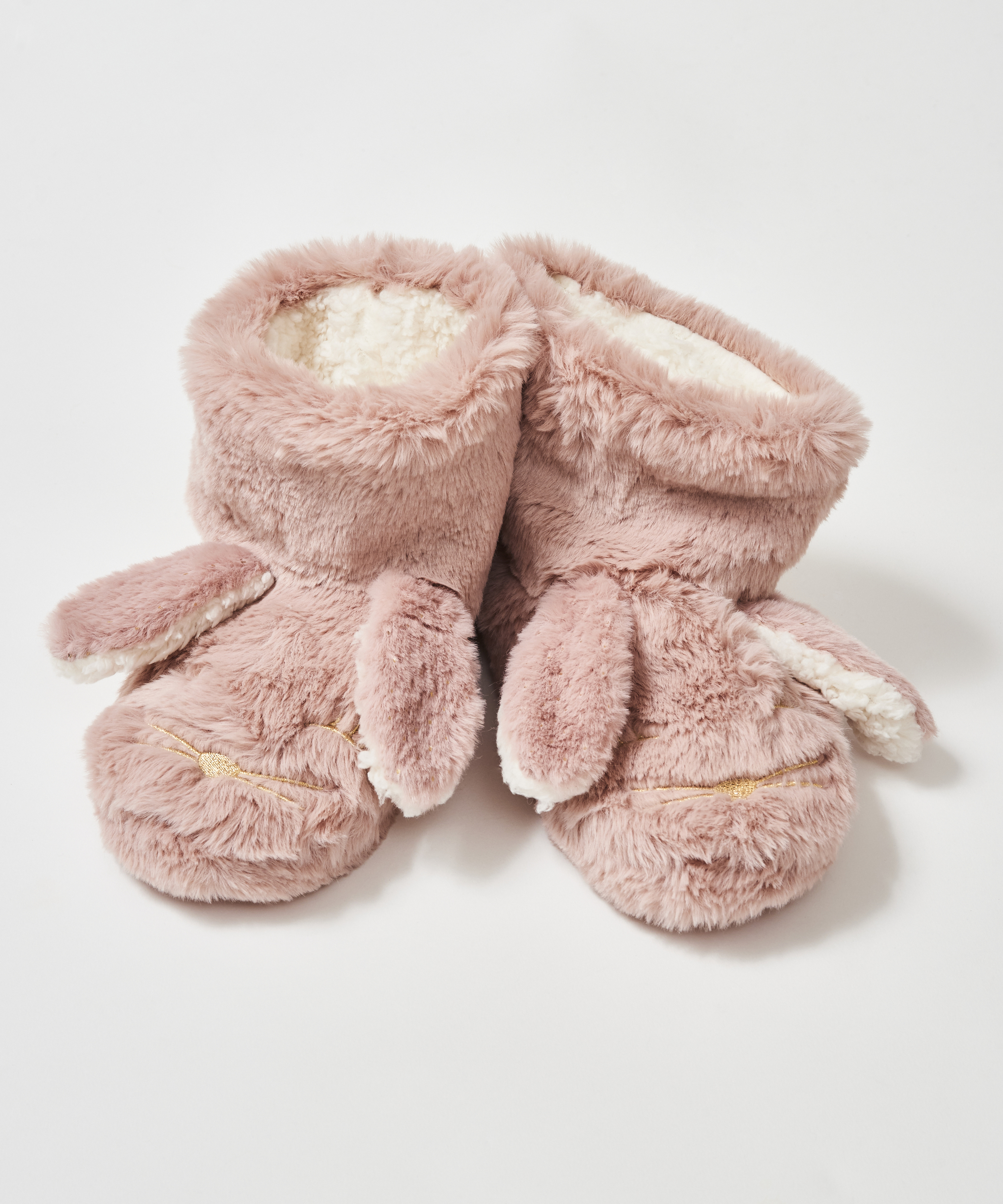 Rabbit Slippers, Pink, main