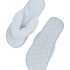 Fake Fur Slippers, Blue