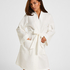 Waffle Bathrobe, White