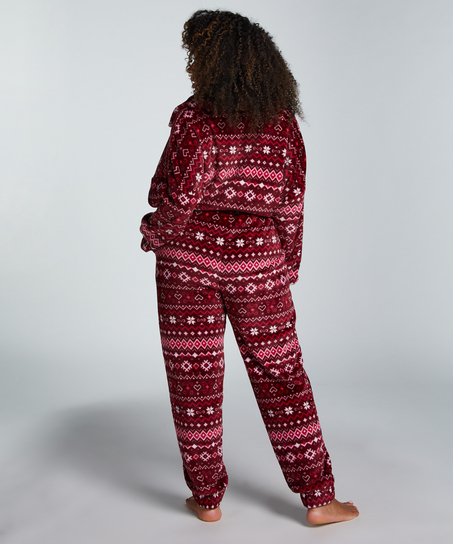 Onesie fleece, Red