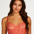 Emily Non-Padded Longline Underwired Bra, Orange