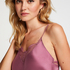 Satin Slip Dress, Purple