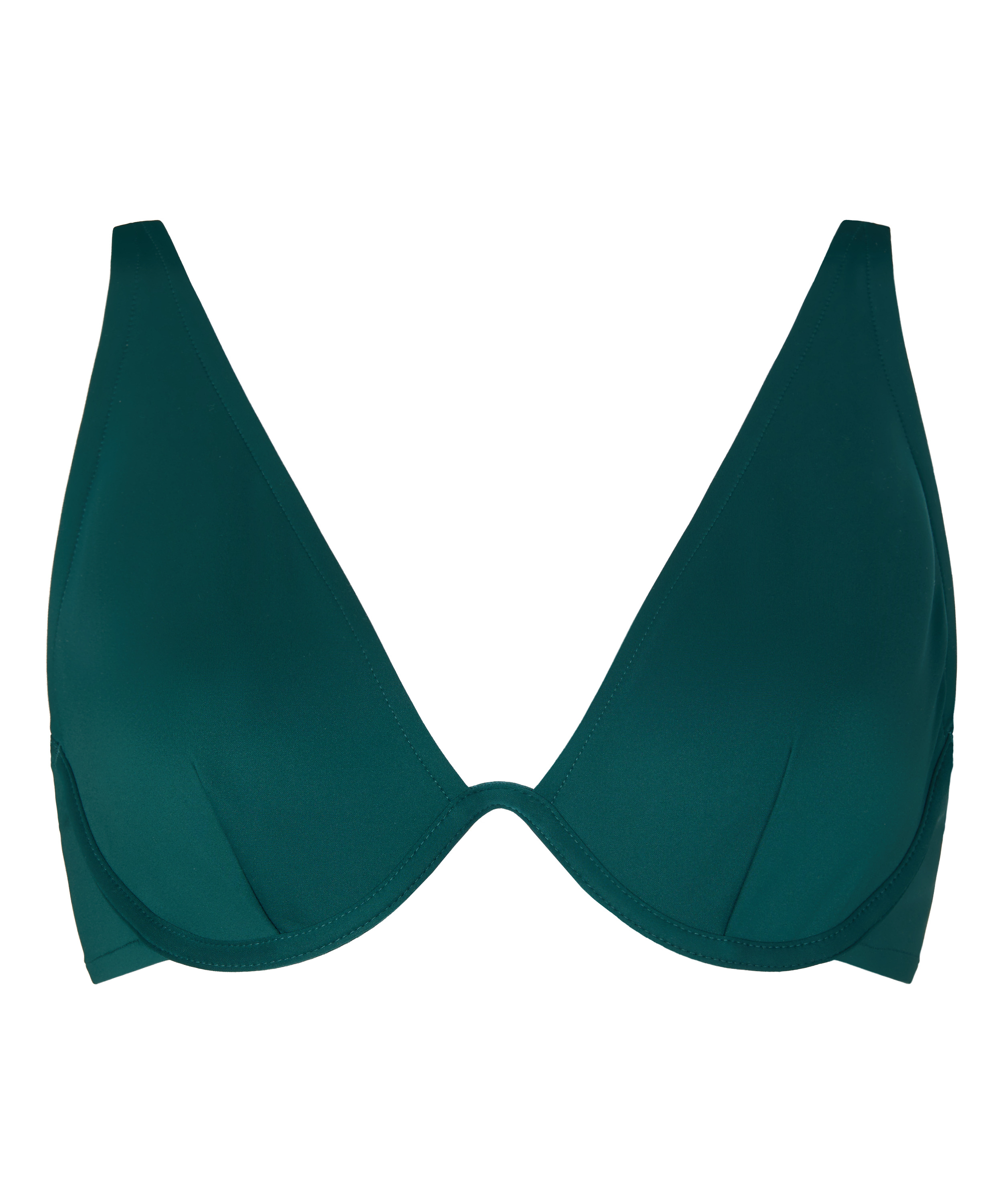 Neoprene Bikini Top, Green, main