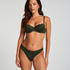 Teddy Padded Underwired Bra, Green