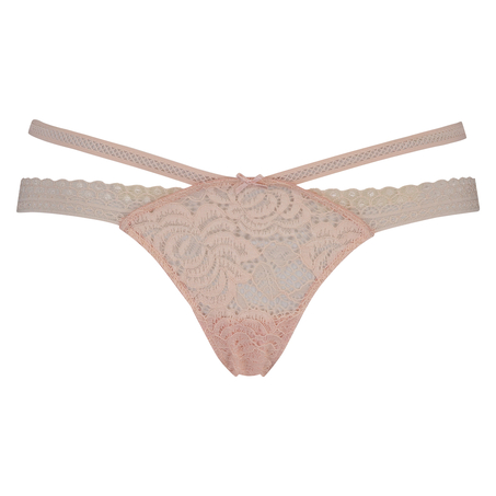 Strappy Low Thong, Pink
