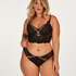 Kimberley Padded Longline Underwired Bra, Black