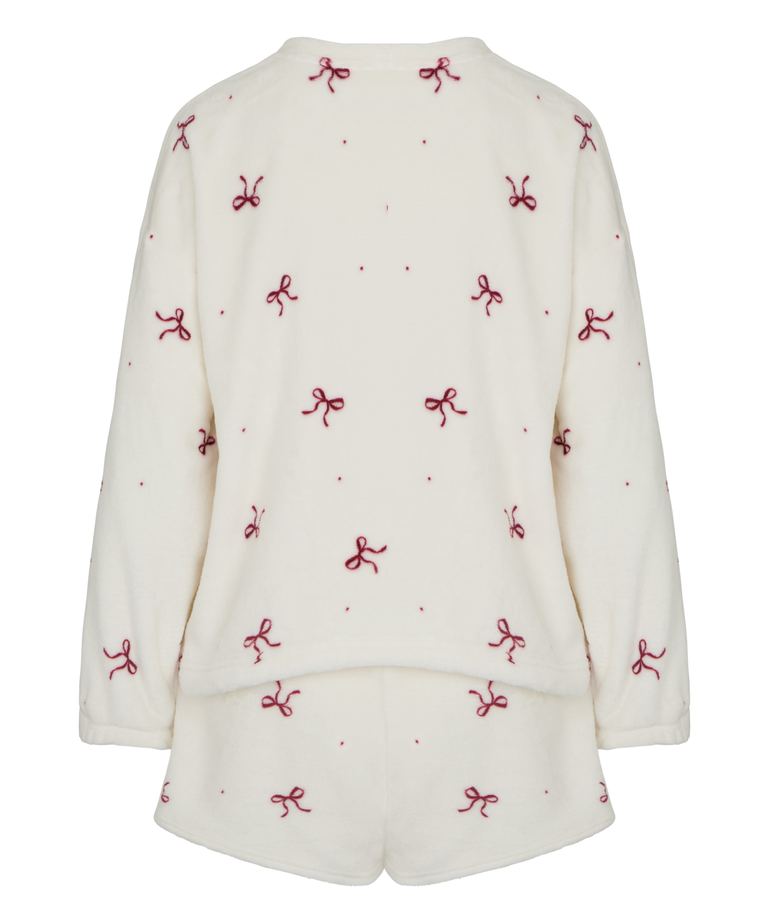 Pyjamaset Fleece, White, main