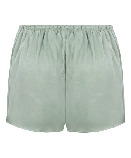 Ayla Satin Shorts, Green
