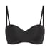 Smooth Padded Underwired Strapless Push-Up Bra, Black