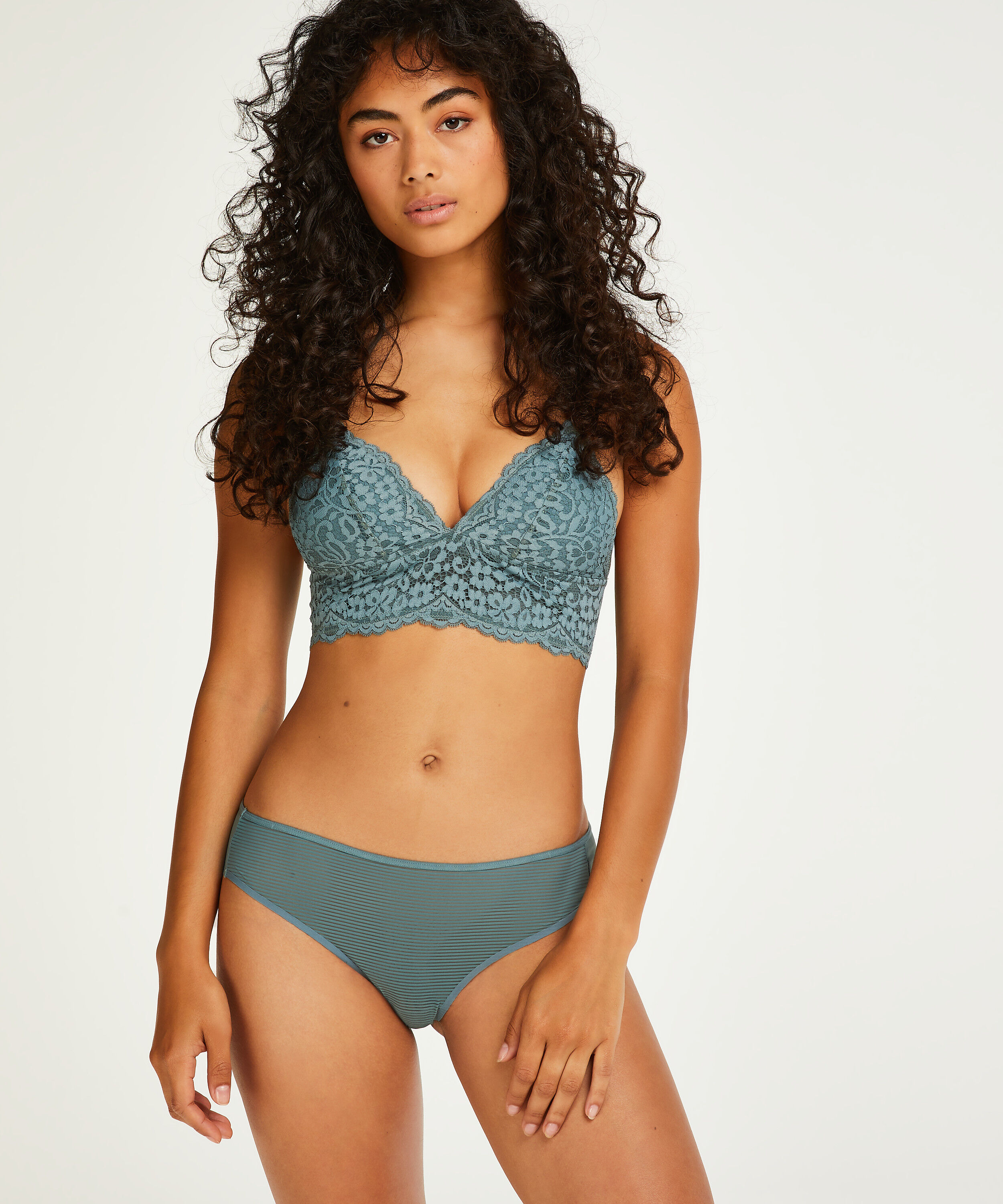 Invisible Brazilian Stripe mesh, Gray