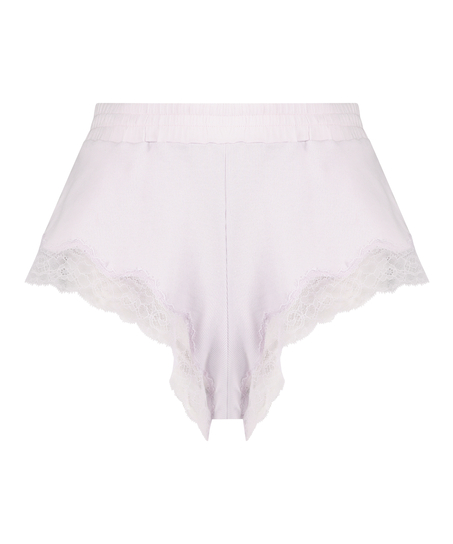 Shorts rib lace Mia, Purple