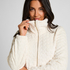 Onesie Cable Zip Up, White
