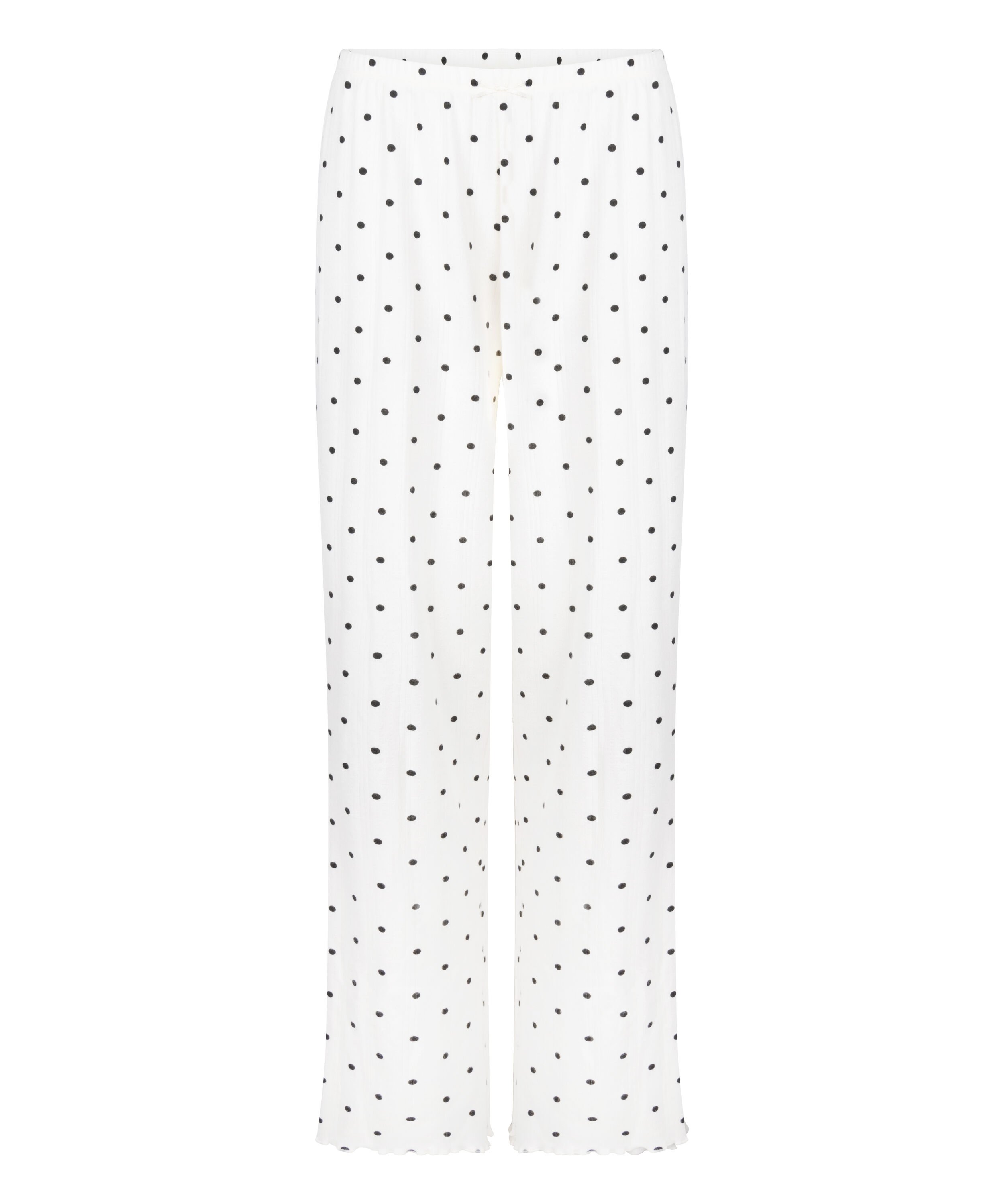 Pyjama Pant Loose Pointelle, White