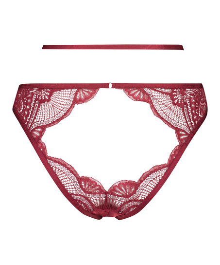 Lyra Open Crotch Brazilian, Red