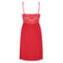 Nora Lace Slip Dress, Red