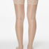 Stay Ups 15 Denier Lace Anti Ladder, Beige