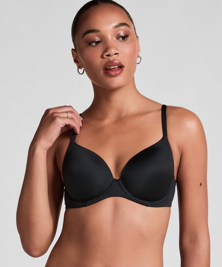 Super Soft Padded Underwired Bra, Black