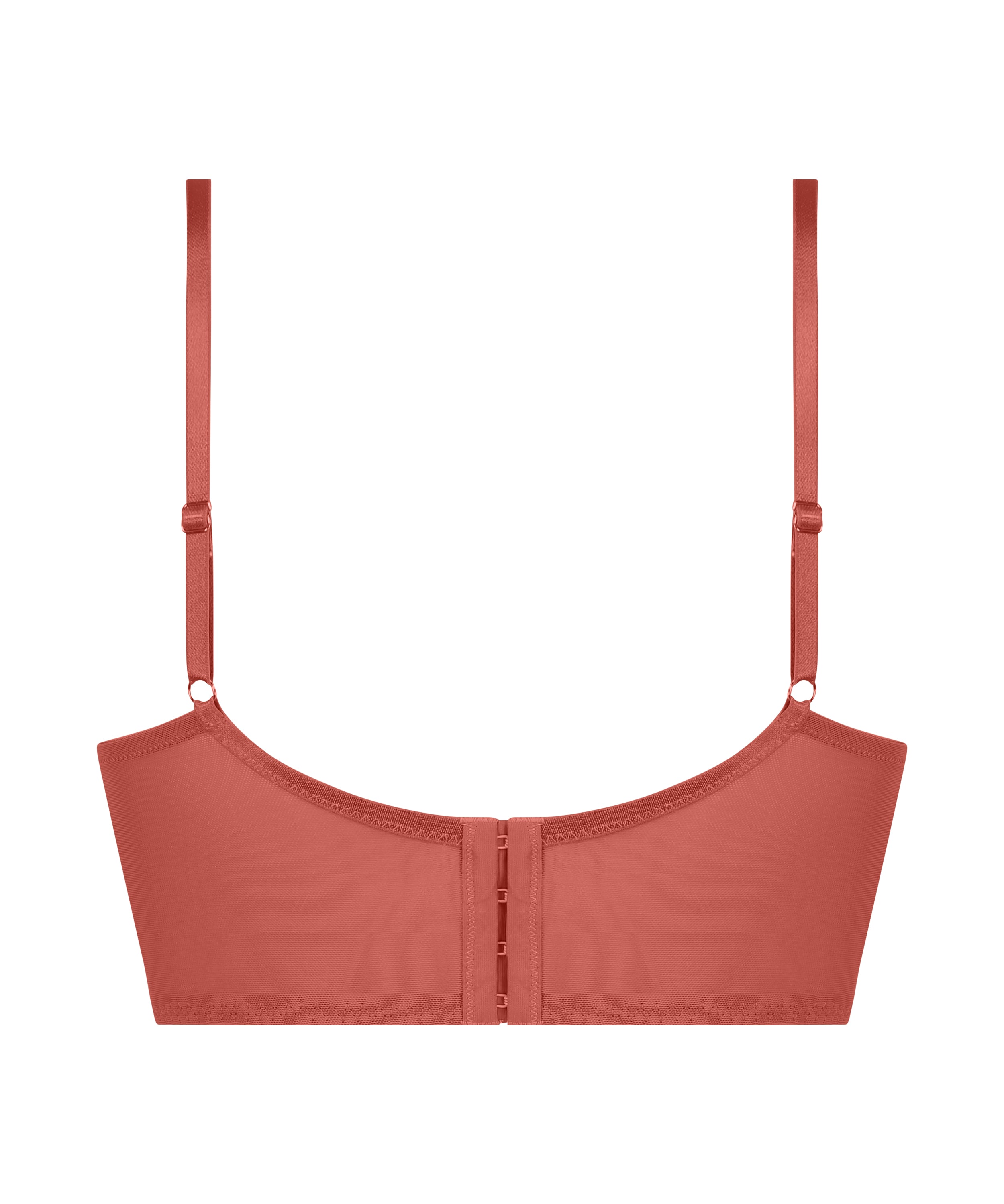 Arabella padded longline underwired bra, Red, main