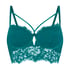 Isabella Padded Underwired Longline Bra, Green