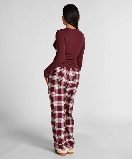 Petite Flannel Pyjama Pants, Purple