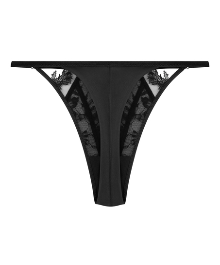 Julia Highleg Thong, Black