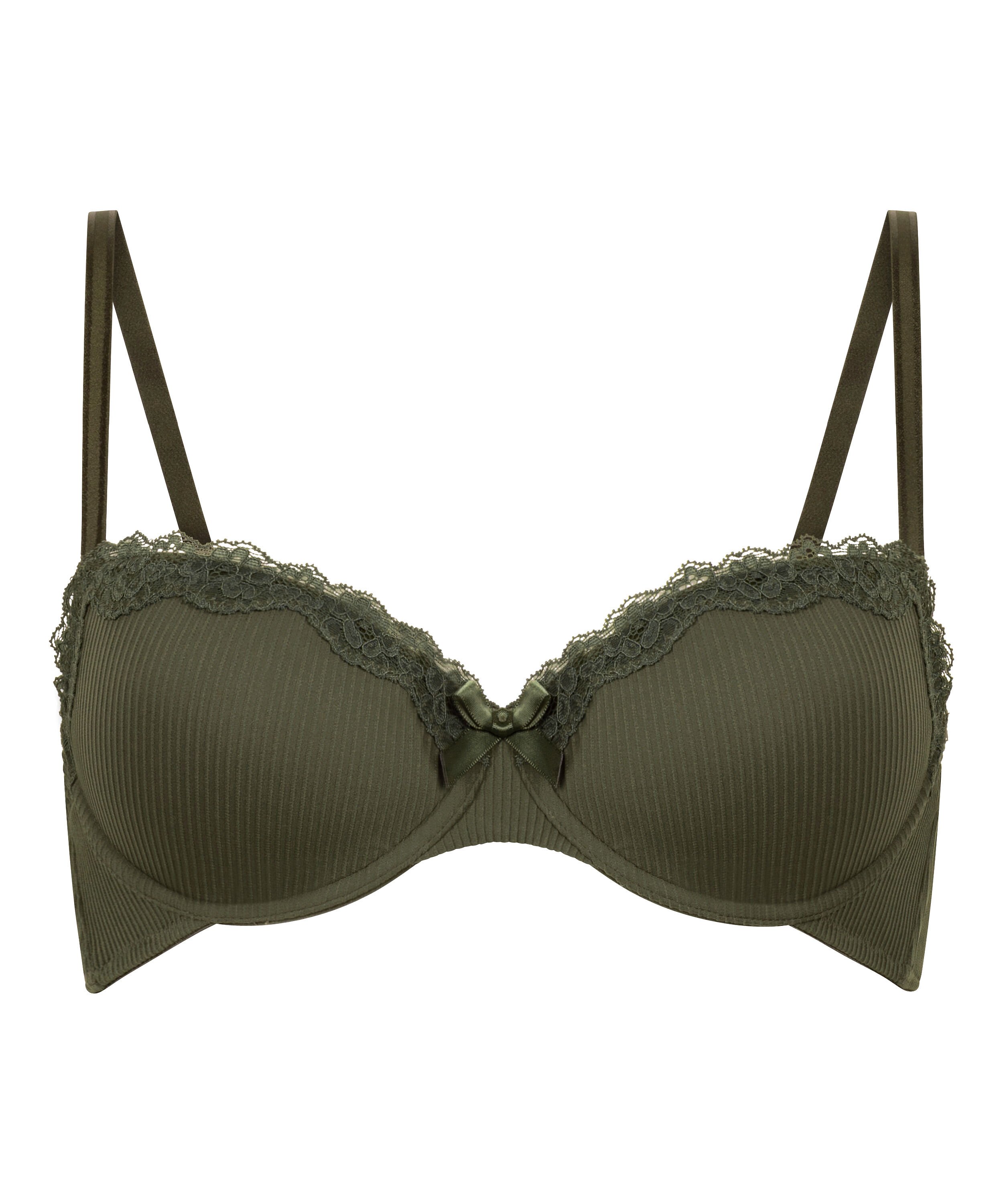 Lola Padded Underwired Bra, Green