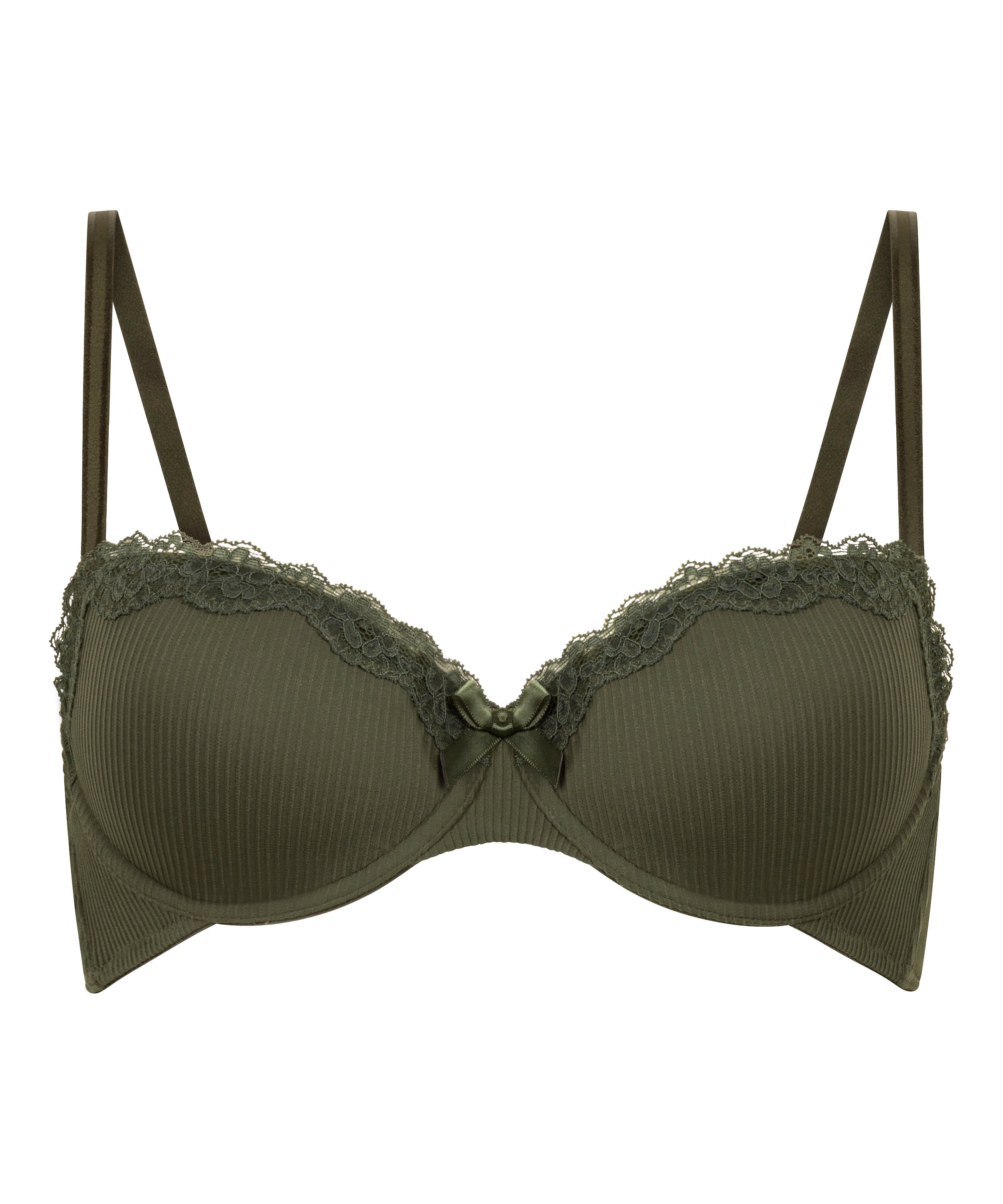 Lola Padded Underwired Bra, Green, main