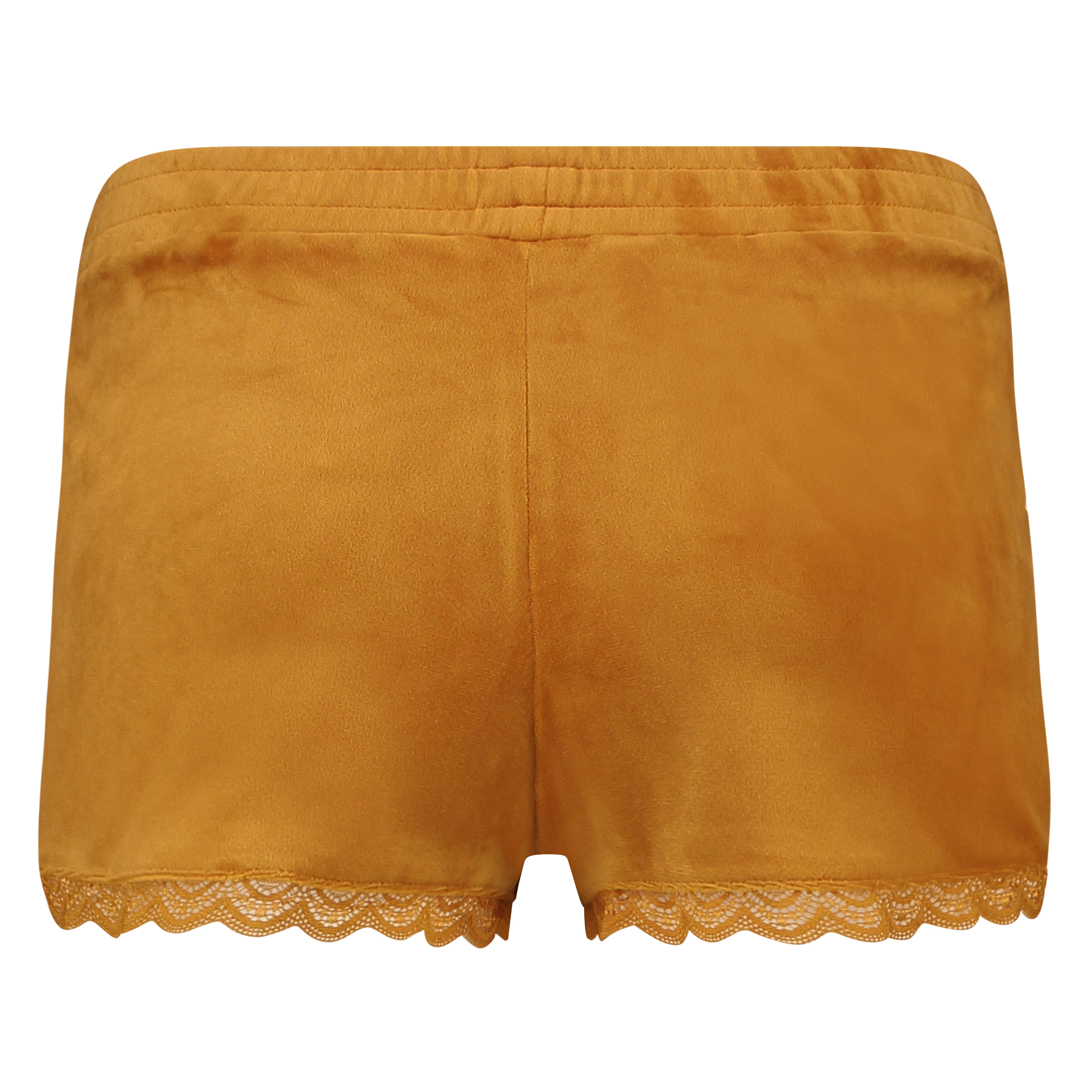 Velvet Lace Shorts, Yellow, main