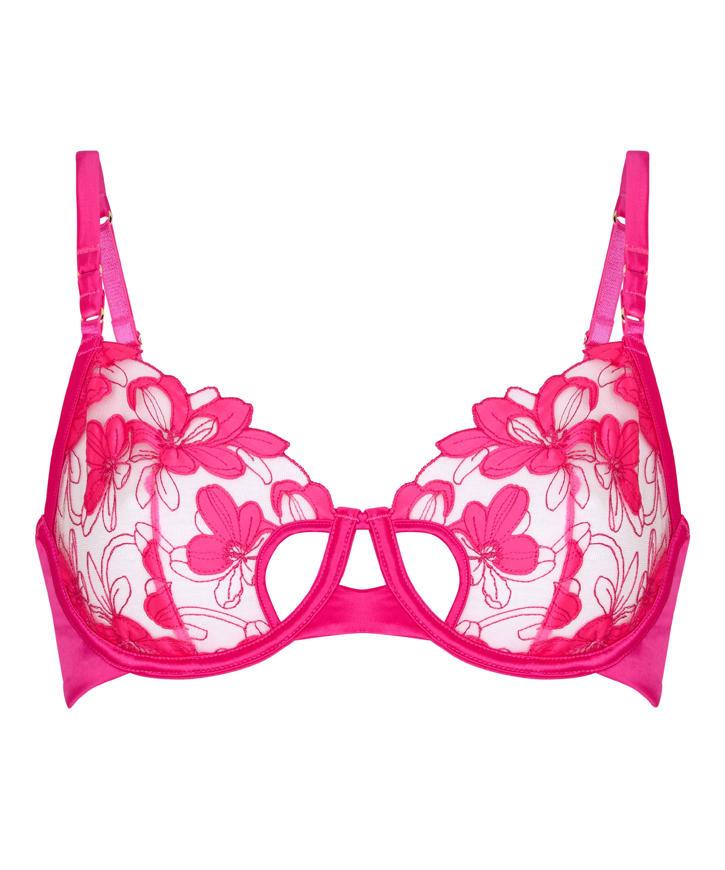 Non-Padded Underwired Bra Bearice , Pink