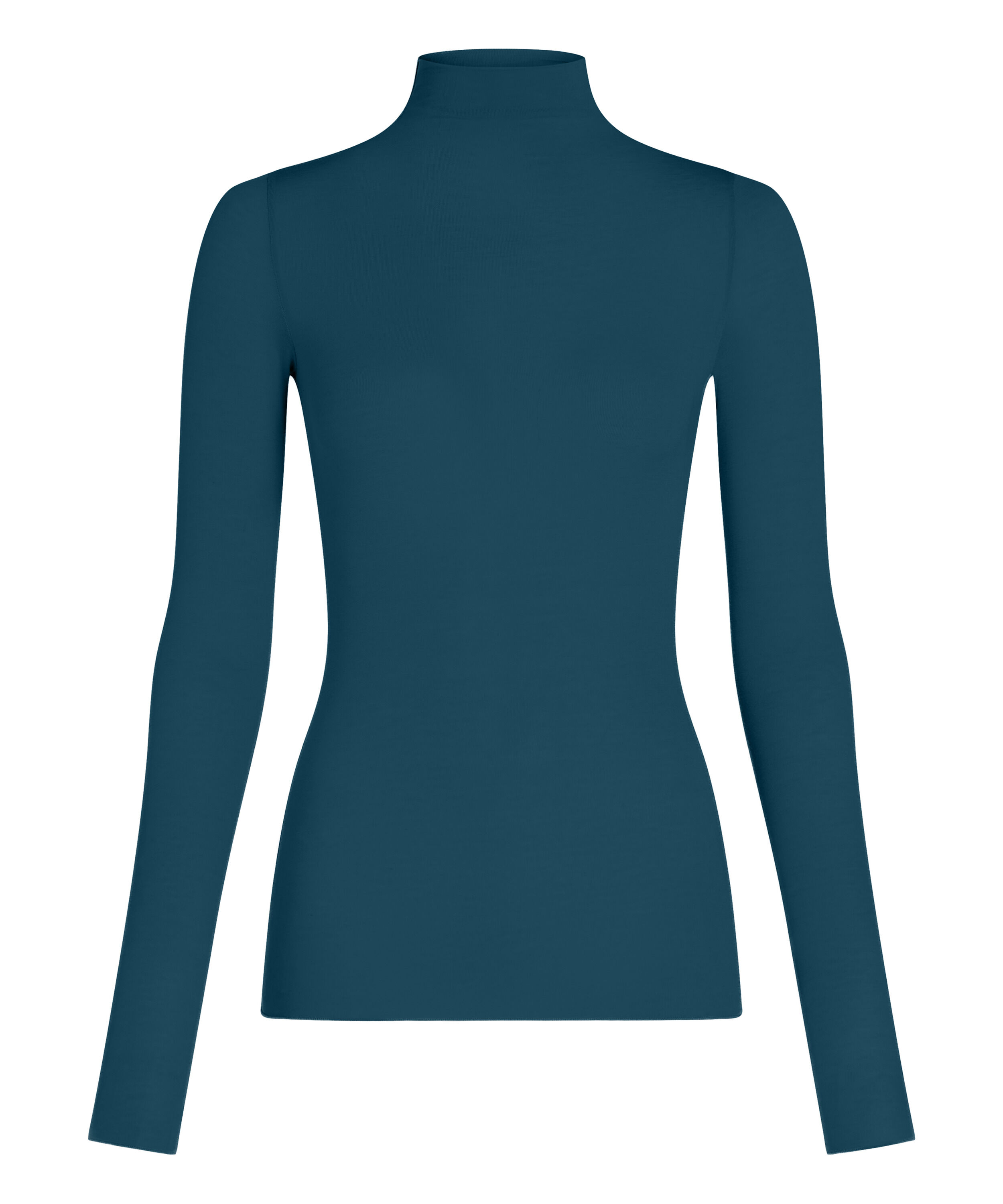 super soft Turtleneck Shirt with Cashmere, Blue