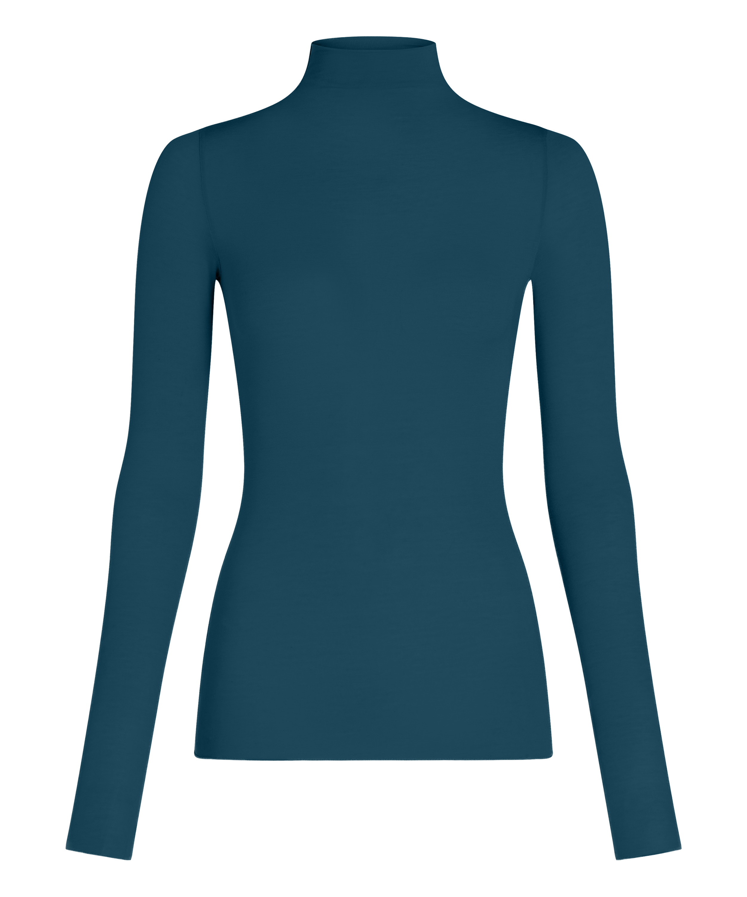 super soft Turtleneck Shirt with Cashmere, Blue, main