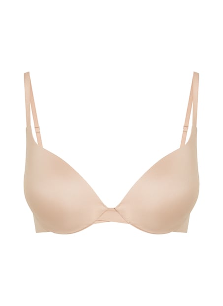 Smooth Padded Underwired Push-Up Bra, Beige