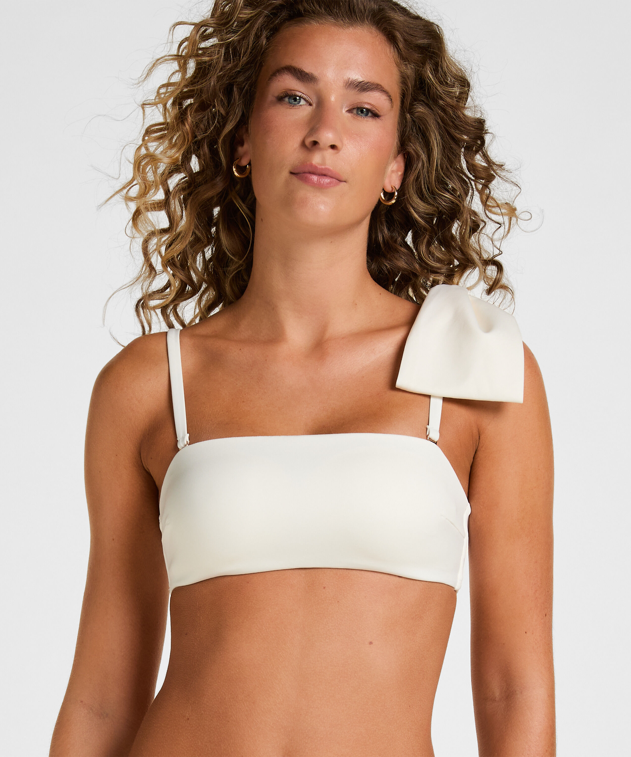 Bandeau Bikini Top Como, White