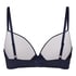 Plunge Padded Underwired Bra, Blue