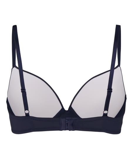 Plunge Padded Underwired Bra, Blue