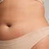 Mesh thong, Beige