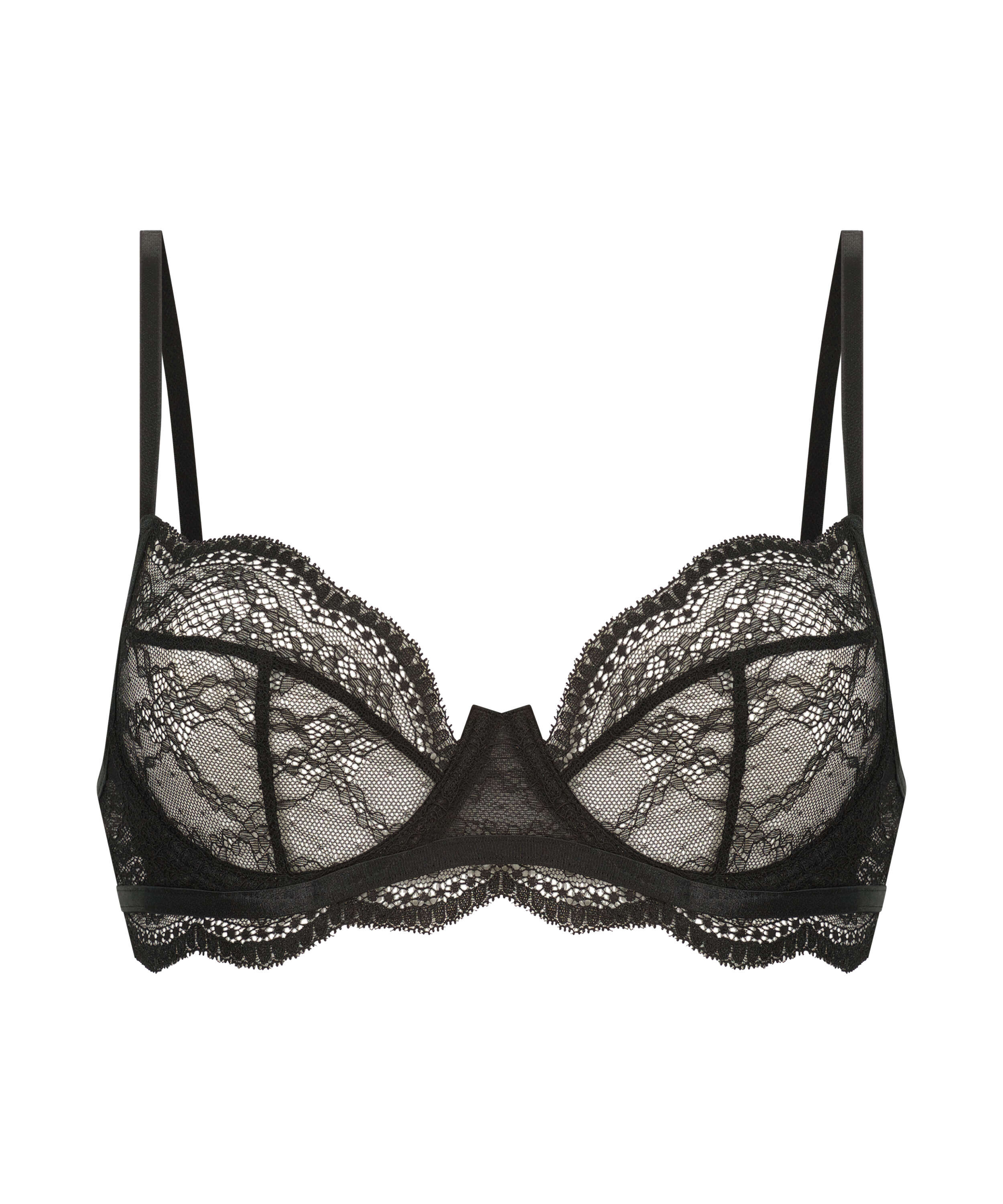 Isabelle non-padded underwired bra, Black, main