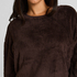 Longsleeved Top Fluffy Fleece., Brown