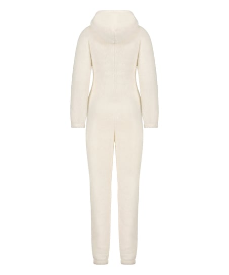Fleece Onesie, White