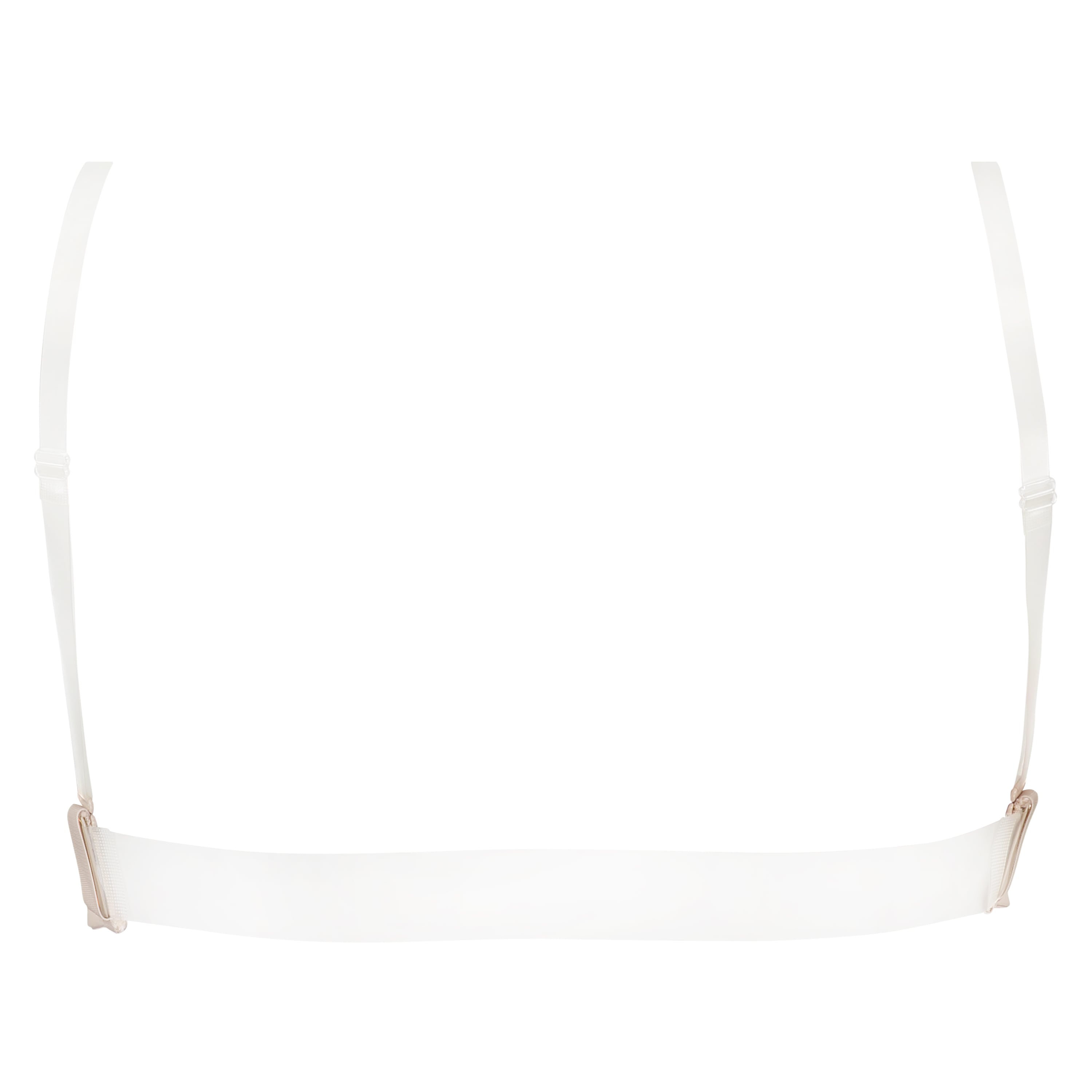 Transparent Back Padded Strapless Underwired Push-Up Bra, Beige, main