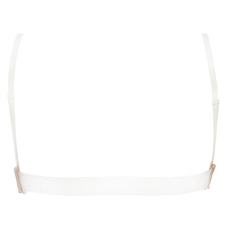 Transparent Back Padded Strapless Underwired Push-Up Bra, Beige