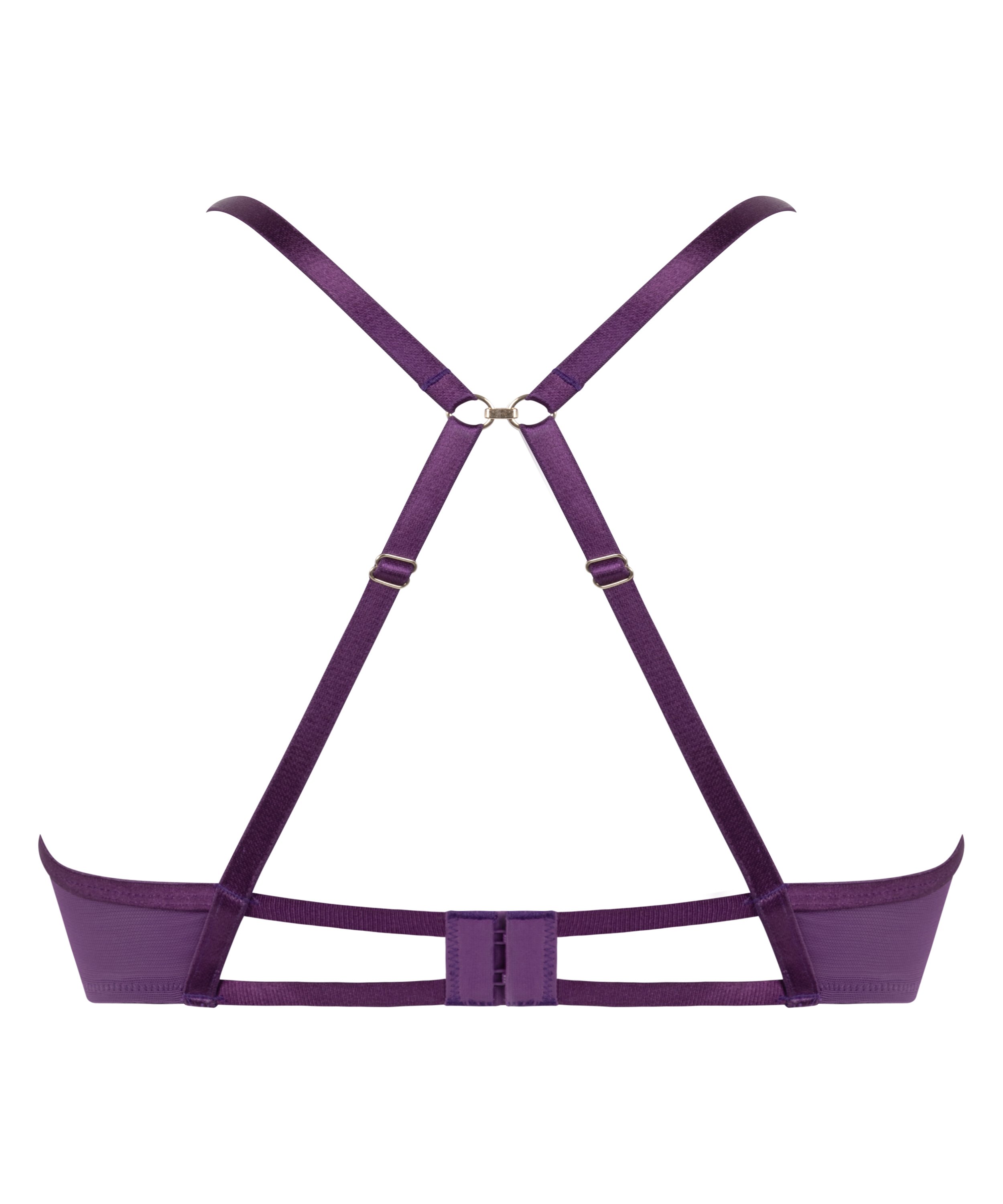 Cinnamon Non-Padded Underwired Bra, Purple, main