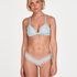 V-Shaped Microfibre Brazilian, Blue