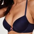 Plunge Padded Underwired Bra, Blue