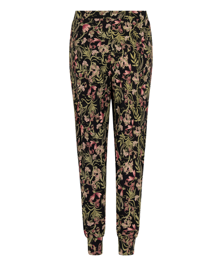 Jersey Pyjama Pants, Black
