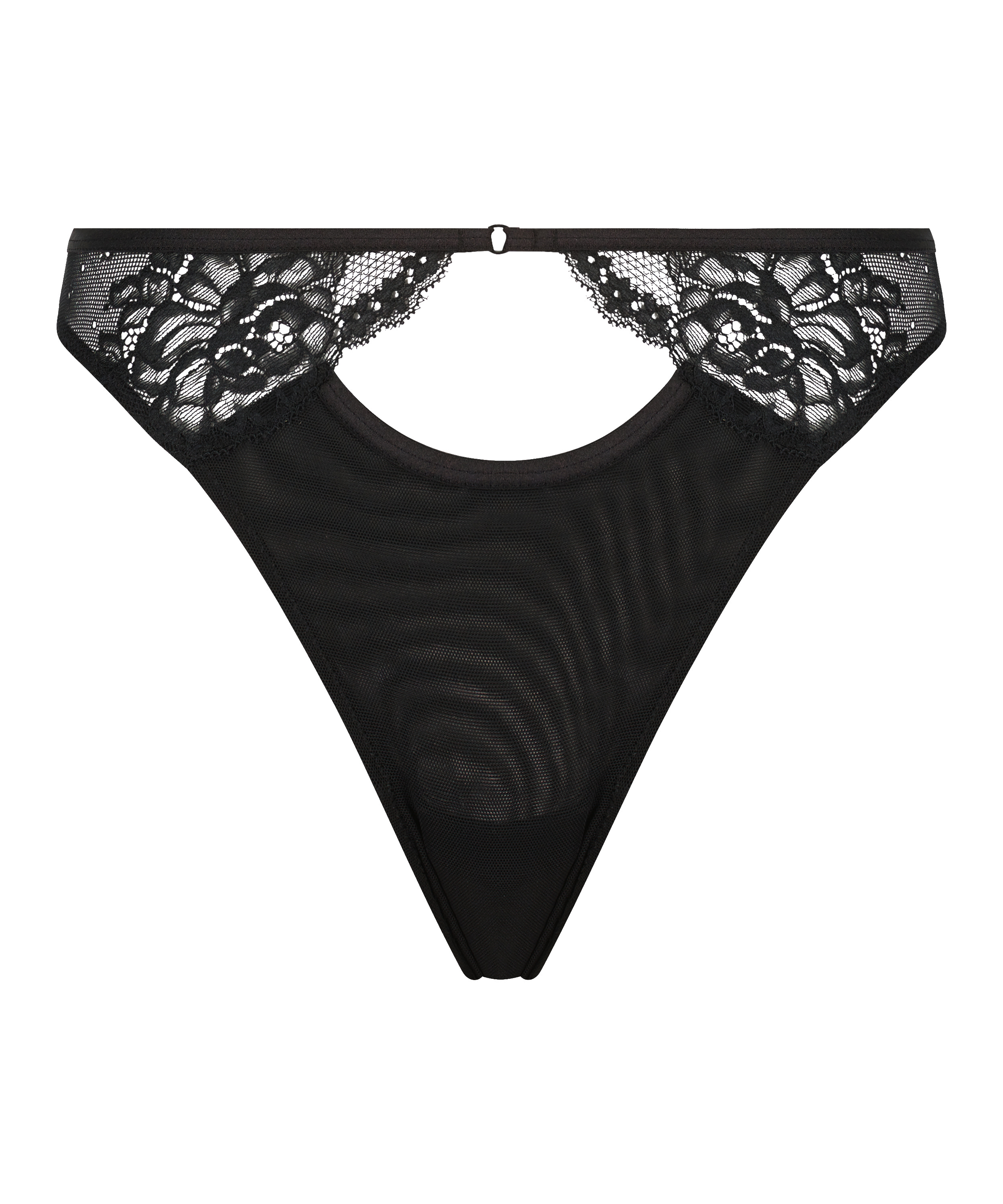 Katie High Leg Thong, Black, main