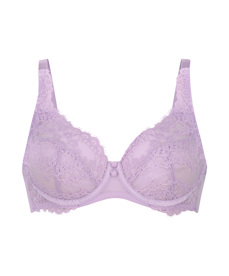Daisy Non-Padded Underwired Bra, Purple